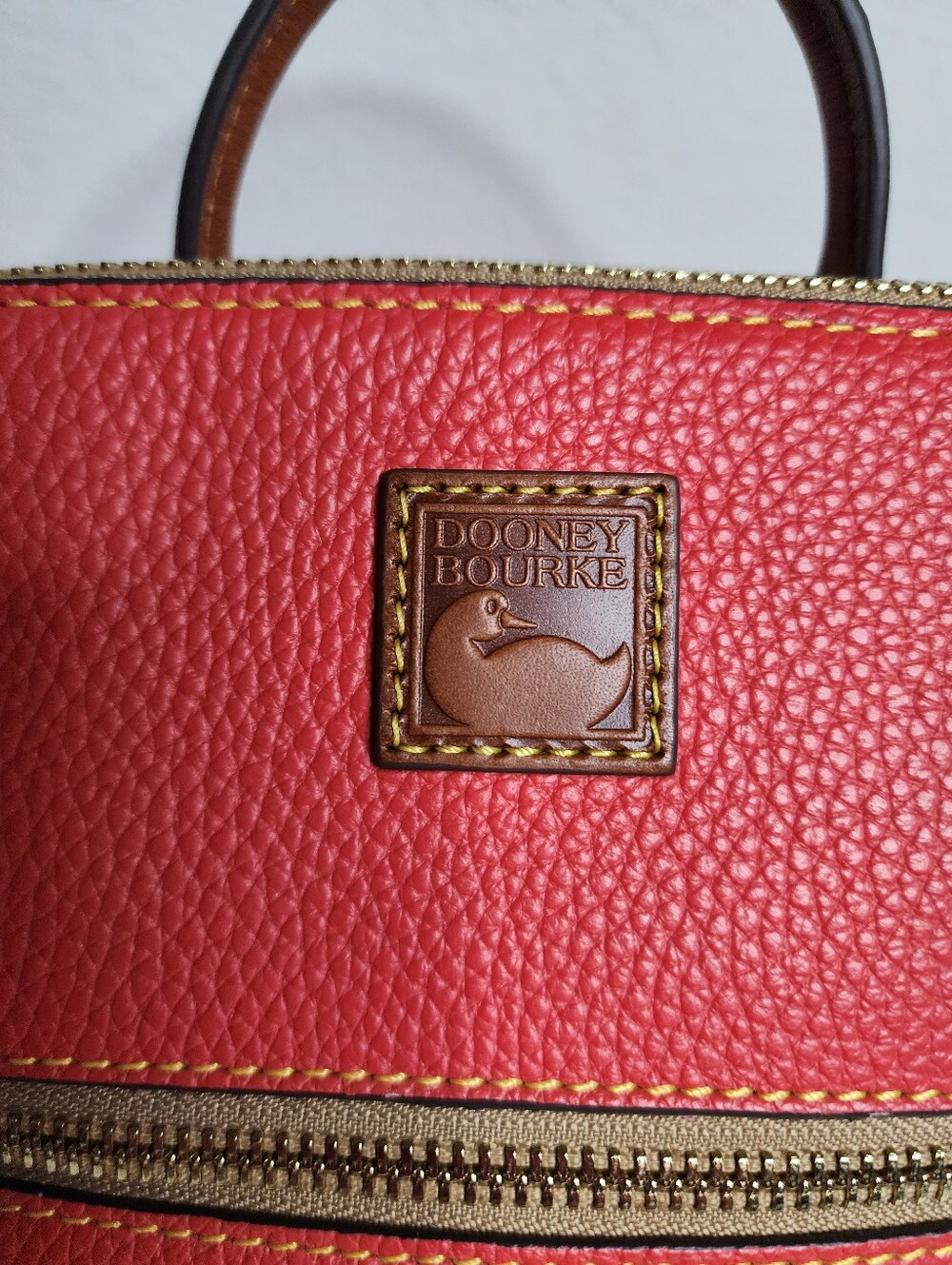 New Dooney & Bourke Small Pebble Leather Backpack in Coral Color - Picture 3 of 15